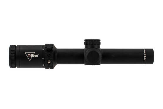 Trijicon Credo 1-6x second focal plane scope features low profile capped turrets